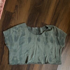 Alo grey-green tie dye Women's Top